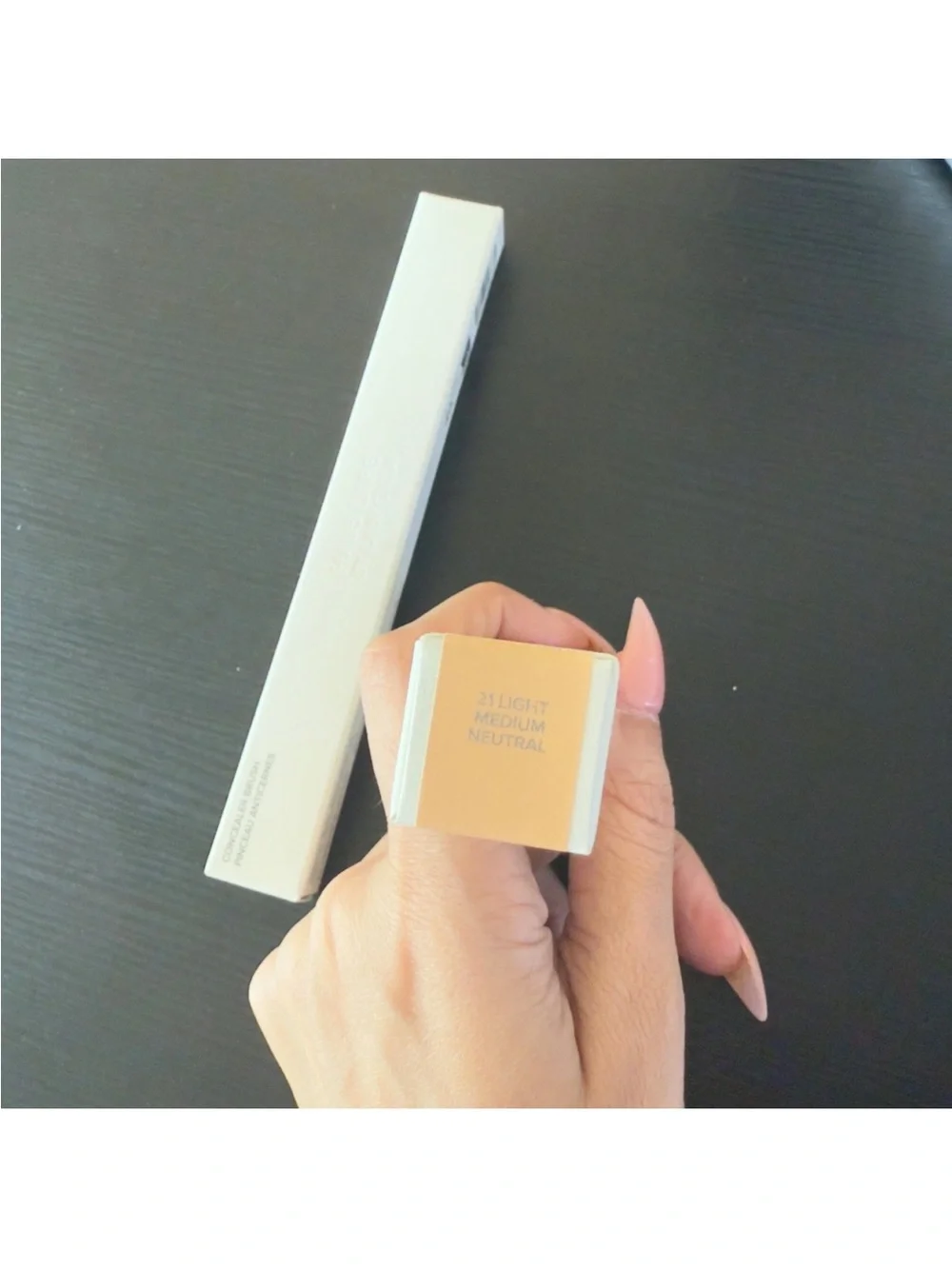 Haus Labs By Lady Gaga Beige Concealer & Silver Angled Brush Bundle